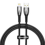 Baseus Glimmer Series kabel s rychlým nabíjením USB-C - Lightning 480Mbps 2,4A 1m černá