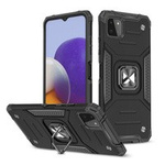 Wozinsky Ring Armor Tough Hybrid Case Cover + magnetický držák pro Samsung Galaxy A22 4G černý