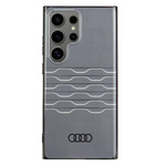 Audi IML Geometric Pattern Case S24 Ultra S928 czarny/black hardcase AU-IMLS24U-A6/D3-BK