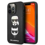 KARL Pouzdro černé Case Apple iPhone 13 Pro Book Saffiano Karl & Choupette