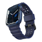 Strap Řemínek Triple Protection pro Apple Watch SE, 8, 7, 6, 5, 4, 3, 2, 1 (41, 40, 38 mm) náramek tmavě modrý