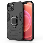 Obal Kroužek Armor Obal Do iPhone 14 Plus Pancéřový kryt Držák Mag netic Ring Black Case