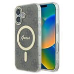 Guess GUHMP16SH4STW iPhone 16 6.1" brązowy/brown hardcase IML 4G MagSafe