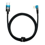 Baseus MVP 2 Koleno lomený kabel Napájecí kabel s bočním USB Type C / Lightning zástrčkou 1m 20W modrý (CAVP000221)