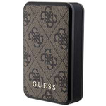 Guess Powerbank 18W GUPB10DP4GEGW 10000mAh marrón/marrón 4G Piel Logo Metalizado