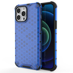 Pancéřový kryt Honeycomb pouzdro s gelovým rámem iPhone 13 Pro Max modrý