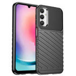 Pouzdro Thunder Case pro Samsung Galaxy A24 4G silikonové pancéřové pouzdro černé