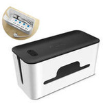 Ugreen organizér kabelů držák na lištu S 27,8x13x12,8cm černobílý (LP110)