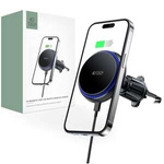 TECH-PROTECT MM15W-V4 MagNETIC MagSafe VENT MOUNT CAR WIRELESS CHARGER 15W BLACK