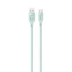 USAMS Kabel USB-C PD Rychlé nabíjení 1,2 m 6A Lithe Series zelená/zelená SJ568USB04 (US-SJ568)