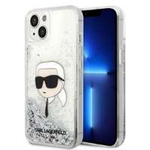 Karl Lagerfeld KLHCP14MLNKHCH iPhone 14 Plus 6,7" stříbrná/stříbrná hardcase Glitter Karl Head