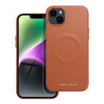 ROAR futerał LEATHER MAG kompatybilny z MagSafe do IPHONE 14 Plus Brązowy
