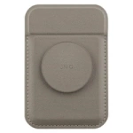 UNIQ Flixa magnetyczny portfel na karty z podpórką szary/flint grey MagSafe