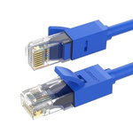 Ugreen kabel internet síťový kabel Ethernet patchcord RJ45 Cat 6 UTP 1000Mbps 3m modrý (NW102 11203)