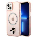 Karl Lagerfeld KLHMP14MHNKCIP iPhone 14 Plus 6,7" hardcase pink/pink Iconic Karl&amp;Choupette MagSafe