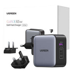 Ugreen Nexode wall charger, 2x USB-C + USB, 65W
