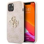 Pouzdro GUESS Apple iPhone 13 4G Big Metal Logo Pink Hardcase