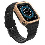 Ochrana řemínku před pouzdro pro hodinky Watch 7 / 6 / 5 / 4 / 3 / 2 / SE (45 / 44 / 42mm) pouzdro pancéřový kryt hodinek černý