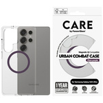 Etui CARE by PanzerGlass Flagship Urban Combat Purple QI do Samsung Galaxy S25 Ultra przezroczysty