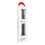 Pasek do Apple Watch Forcell F-Design FA12 dziurki silikon 38 / 40 / 41 mm czarny