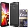 Kryt Pouzdro Huawei Mate 20 Lite Carbon Silikon + sklo