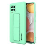 Wozinsky Kickstand Case Silikonový kryt stojanu Samsung Galaxy A42 5G Mint