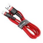 Baseus Cafule Cable odolný nylonový kabel USB / Lightning QC3.0 2.4A 0.5M červený (CALKLF-A09)