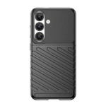 Thunder Case Hülle für Samsung Galaxy S25, Silikon, gepanzerte Hülle, schwarz