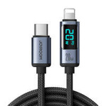 Lightning - USB C kabel 20W 1,2m s LED displejem Joyroom S-CL020A16 - Černá