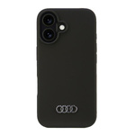 Audi Silicone Case iPhone 16 6.1"czarny/black hardcase AU-LSRIP16-Q3/D1-BK