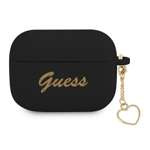 Černé Case GUESS Apple Pouzdro Pro Cover Silicone Charm Collection