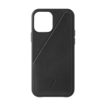 Pouzdro DESIGN POOL LIMITED Apple iPhone 12 Pro Max Native Union Card Leather Black Case