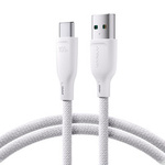 Joyroom Multi-Color Series SA34-AC6 Kabel USB-A / USB-C 100W rychlý přenos 1m – bílá