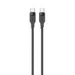 USAMS Kabel USB-C na USB-C PD Rychlé nabíjení 1,2 m 100W Lithe Series černá/černá SJ567USB01(US-SJ567)
