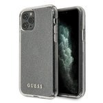 Pouzdro GUESS Apple iPhone 11 Pro Max Glitter Silver Case