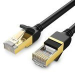 Kabel UGREEN NW107 Ethernet RJ45 Cat.7 STP Round 15m Black