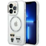 Hülle Karl Lagerfeld KLHMP14XHKCT iPhone 14 Pro Max 6,7" hartcase transparent/transparent Karl &amp; Choupette Aluminium MagSafe