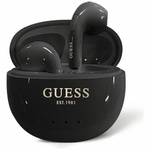 Słuchawki TWS Guess Glossy Effect Egg     Shape Printed Classic Logo czarny