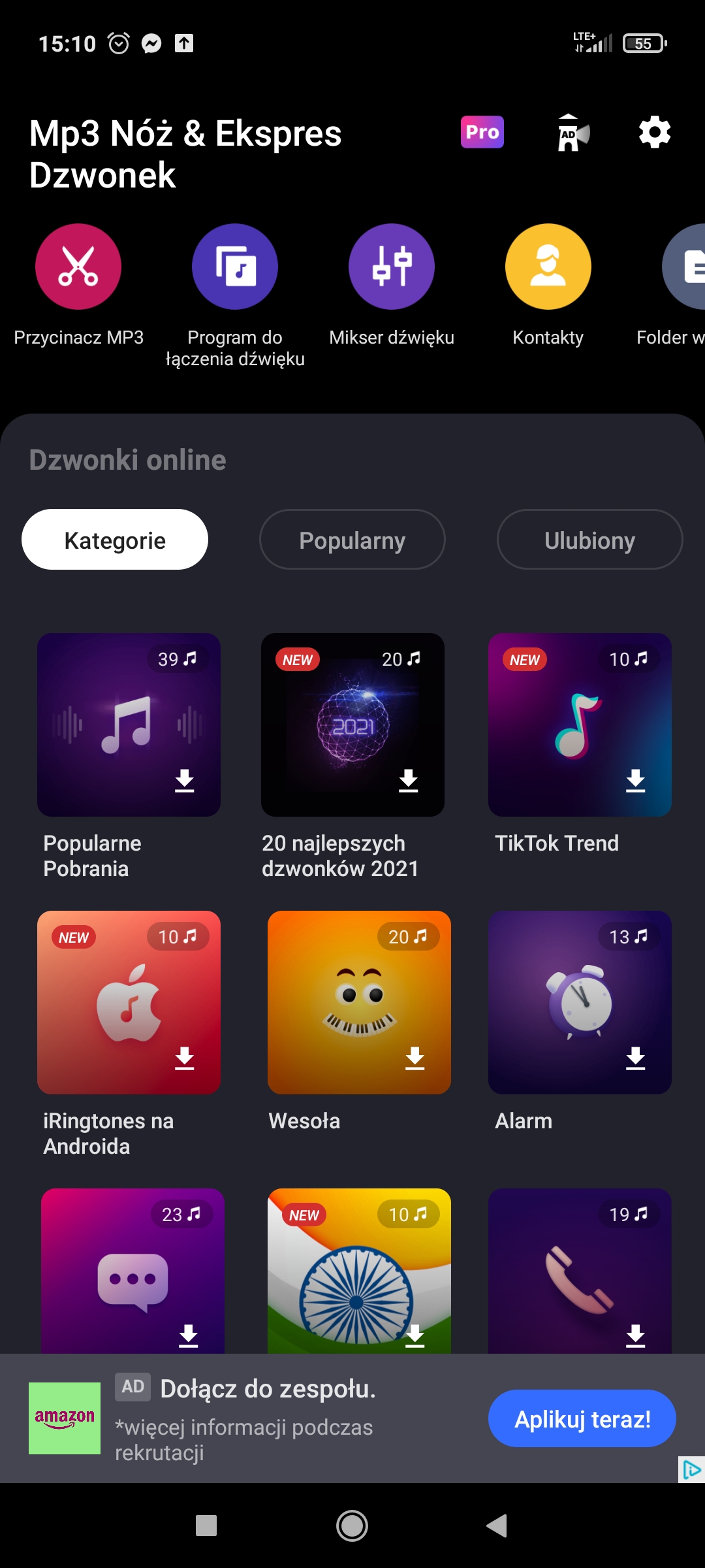 dzwonek na telefon z yt