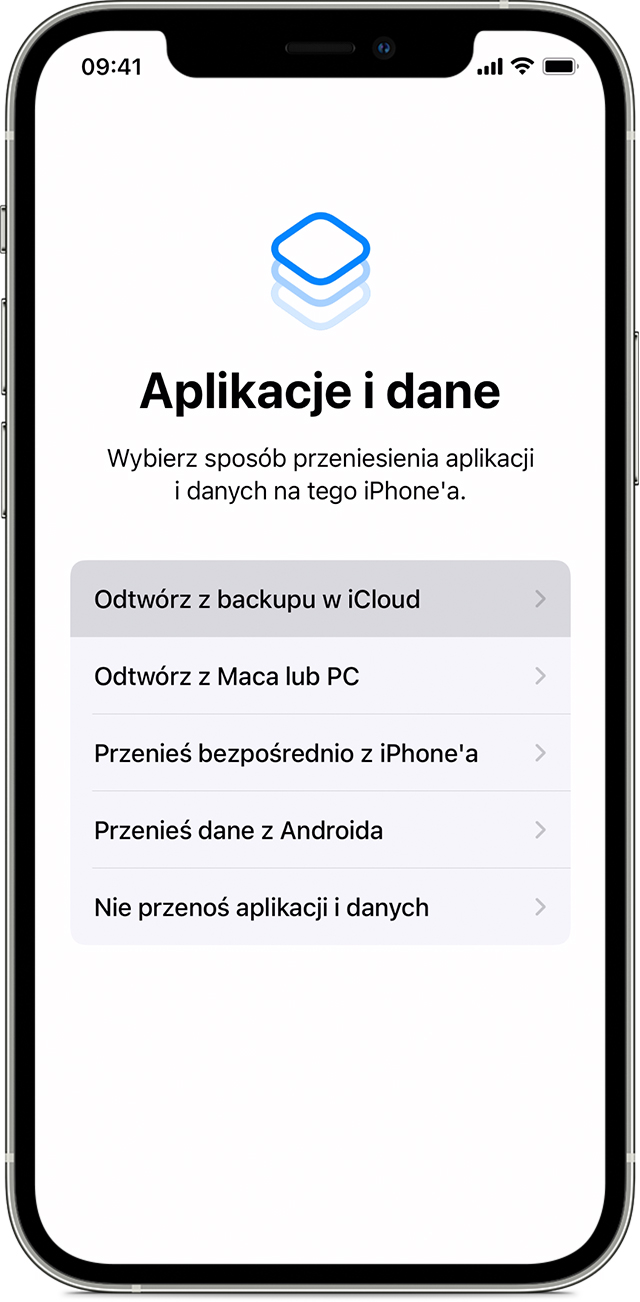 przenoszenie danych na iPhone
