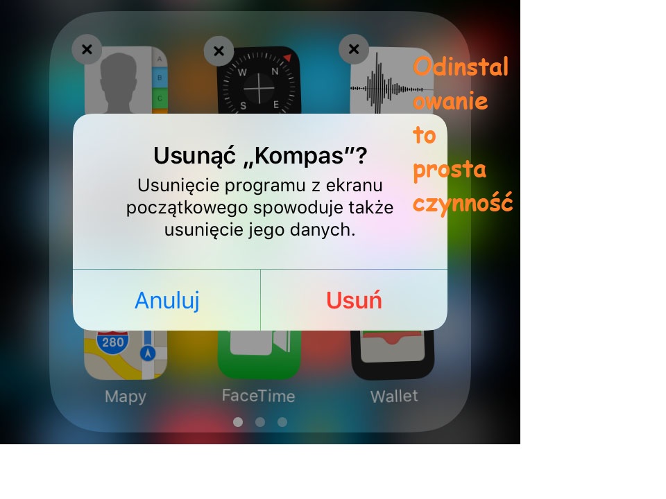 Jak usunąć aplikację z iPhone?