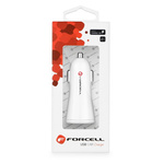 Ładowarka samochodowa Forcell F-Energy USB A 2,4A 10W QC3.0 TFK-CC-095 biała