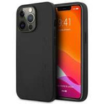Hülle AMG AMHCP14XDOLBK iPhone 14 Pro Max 6,7" schwarz/schwarz hartcase Leder Hot Stamped
