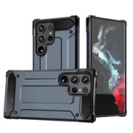 Hybrid Armor Hülle für Samsung Galaxy S25 Ultra gepanzerte Hybridhülle – blau