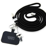 Karl Lagerfeld KLUCNMSCKIK Universal CBDY Cord armband schwarz/schwarz