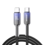 Joyroom S-A42 Crystal-Clear Series 30W USB-C – Lightning Kabel 1,2 m – Schwarz