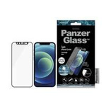 PanzerGlass E2E Microfracture iPhone 12 Mini 5.4" CamSlider Swarovsky Case Friendly AntiBacterial schwarz/schwarz
