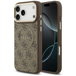 Etui Guess 4G PU Classic Logo MagSafe do iPhone 17 Pro Max brązowy
