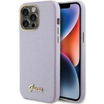 Guess GUHCP15XPGMCSL iPhone 15 Pro Max 6,7" lila/lila hartcase Glitter Glossy Script