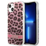 Hülle GUESS Apple iPhone 13 Mini Leopard Rosa Hartcase